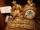 ANSONIA CLOCK STATUE-GOLD COLOR-OPEN  EN