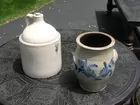 Blue Decorated Crock