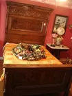 WALNUT HI-BACK BED