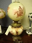 GONE WITH THE WIND LAMP-DECORATED W/SCEN