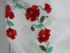 Trailing Rose Hand-stitched Quilt