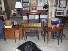 pair of demilune tables