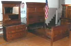 1880s Eastlake Walnut 2 pc Bedroom set