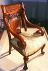 1880s Mahogany arm chair
