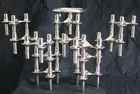 Nagel Chrome Shooting Stars Candle Holders