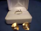 1 ct. diamond ring w/ earrings