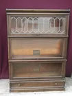 (2) Globe-Wernicke Oak Barrister Bookcase
