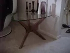 Triangle Danish Modern Lamp Table