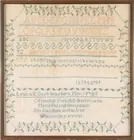 Important Buncombe Co. NC Sampler, Louisa Gash,