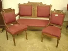 WALNUT PARLOUR SET