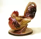 Vintage HULL Porcelain Rooster Vase.