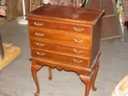 4 drawer Mahogany silver chest