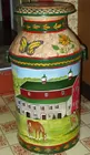 Decorated Milk Can