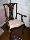 SET OF 8 MAHOGANY CENTINIAL CHIPPENDALE 