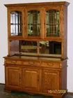 2 Pc. Oak Lighted China Hutch 
