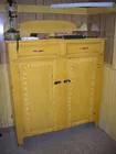 grain-painted jelly cupboard