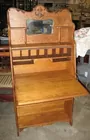 Oak Larkin drop front desk
