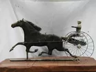 Copper jockey weathervane