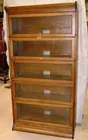 5 stack oak lawyers bookcase