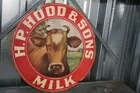HOOD'S 2 SIDED CARDBOARD SIGN