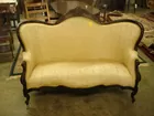 WALNUT VICTORIAN LOVE SEAT