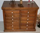 Oak side by side file cabinet * Braun & Helmer