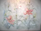 'Hibiscus' watercolor Diane Leone - Moyer Auction 