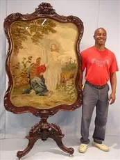 Oversized Rosewood Fire Screen