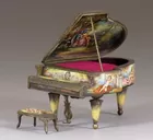 Austrian enamemed music box