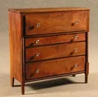 Walnut chest, probably NC