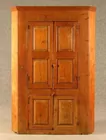 Pine corner cupboard