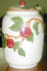 Franciscean Apple Pattern Cookie Jar