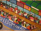 J.C. Litz painting 'USA Freedom Bus' * Moyer Auctn