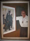 Helen Fahey painting on canvas '84