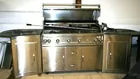large stainless BBQ grill