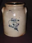 Binghamton, NY decorated crock