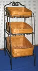 Longaberger stand w/basket bins