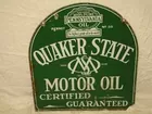 Porc. Quaker State Dbl. Sided Sign