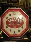 Amalie Motor Oil Neon Clock