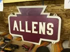 cast iron rr sign