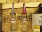old oil bottles