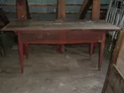 2-DRAWER HEPPLEWHITE FARM TABLE