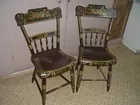 SET OF DECORATED CHAIRS