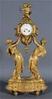French Bronze Figural Clock