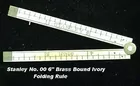 Stanley #00 Ivory Folding Rule