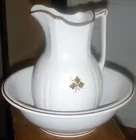 Ironstone Bowl & Pitcher
