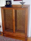 Double Door Oak Bookcase