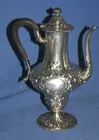 Repouse Silver teapot, hallmarked