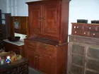 214  Stepback cupboard in red