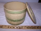 392  yellow ware bisquit jar